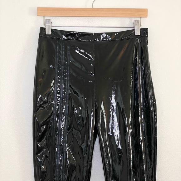 Adidas Ivy Park Glossy Latex High Waist Skinny Pant Black Medium - Picture 7 of 16